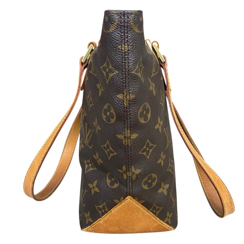 Louis Vuitton Cabas Piano Tote Bag Monogram LV Canvas Brown Shoulder Bag Travel - Picture 3 of 16